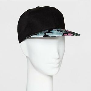 🎄 Mossimo Black Floral Tropical Baseball Hat Cap